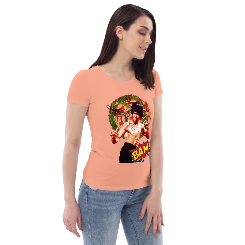 Enganliegendes Öko-T-Shirt für Damen Bruce Lee