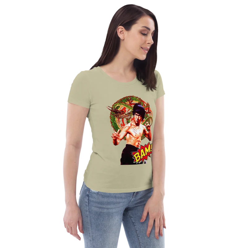 Enganliegendes Öko-T-Shirt für Damen Bruce Lee