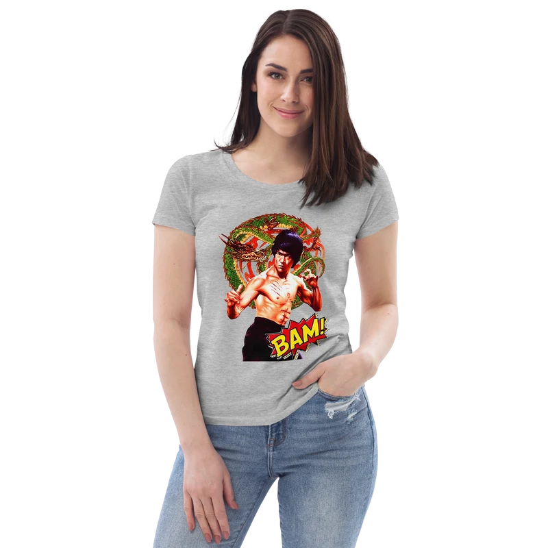 Enganliegendes Öko-T-Shirt für Damen Bruce Lee