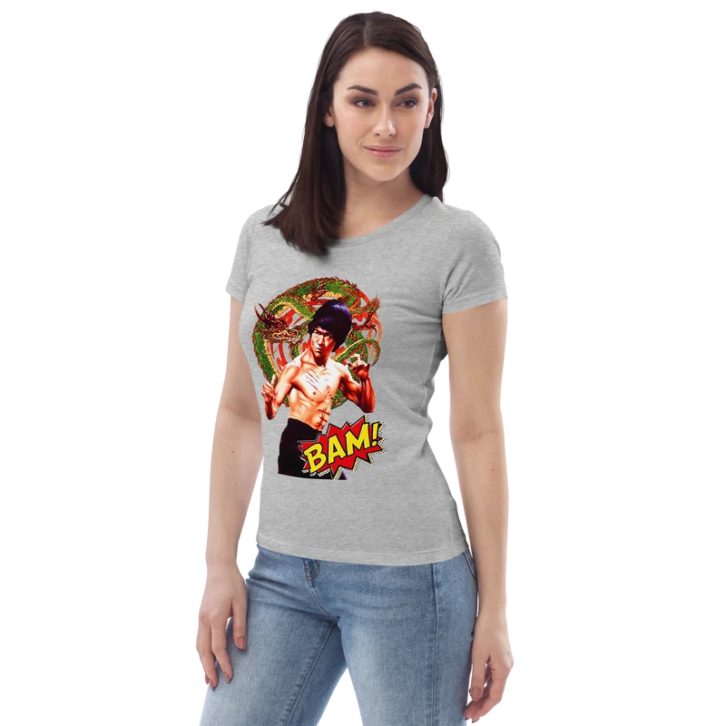 Enganliegendes Öko-T-Shirt für Damen Bruce Lee