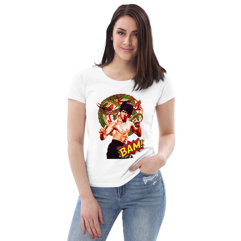 Enganliegendes Öko-T-Shirt für Damen Bruce Lee