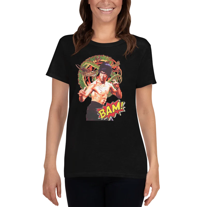 Kurzärmeliges T-Shirt für Damen Bruce Lee