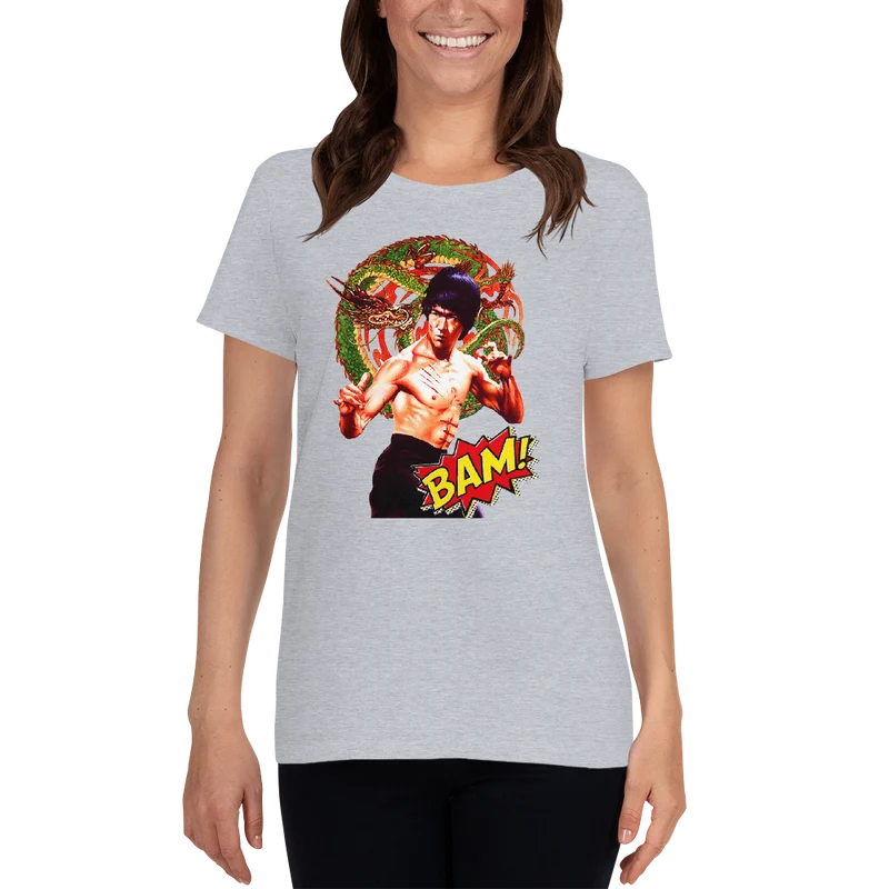 Kurzärmeliges T-Shirt für Damen Bruce Lee