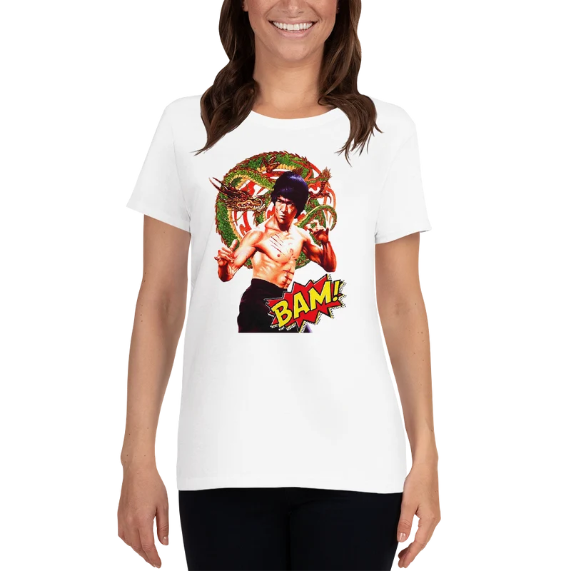 Kurzärmeliges T-Shirt für Damen Bruce Lee