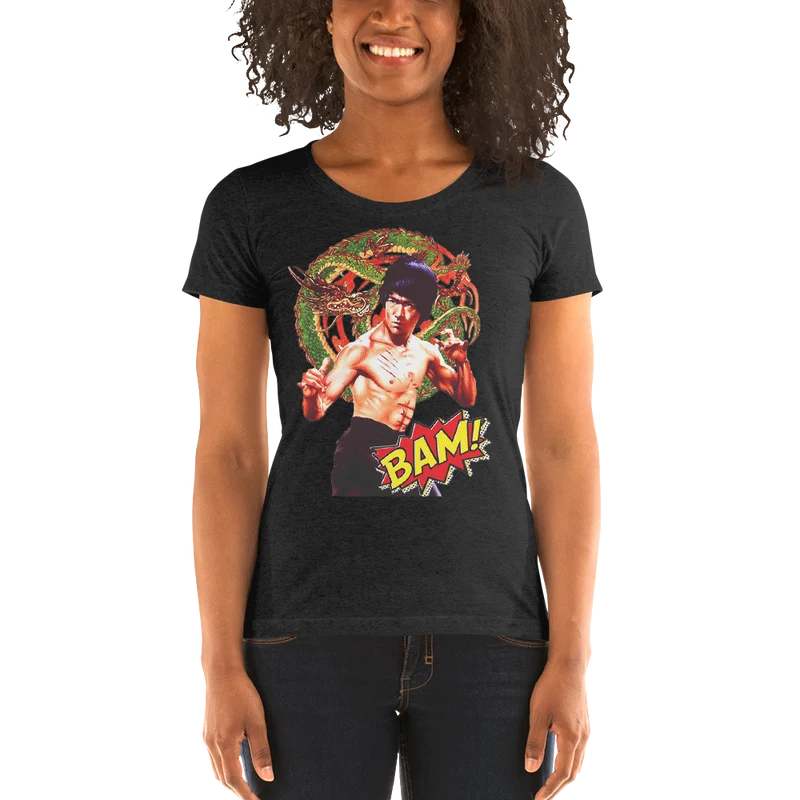 Kurzärmeliges Damen-T-Shirt Bruce Lee