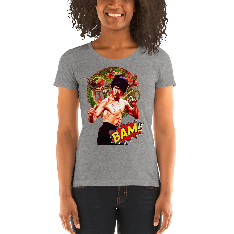 Kurzärmeliges Damen-T-Shirt Bruce Lee
