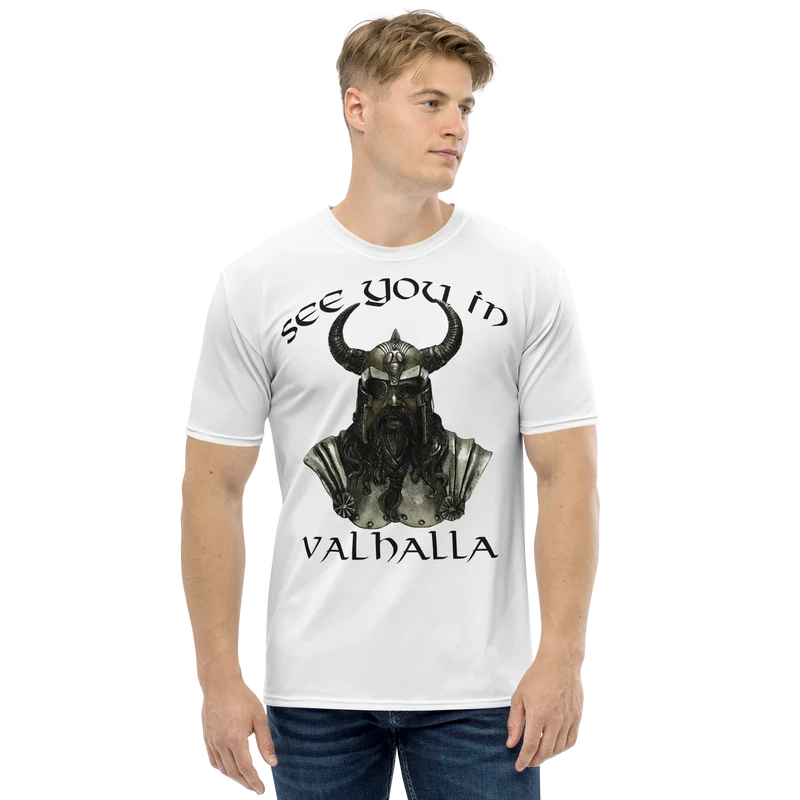 Herren-T-Shirt See you in Valhalla