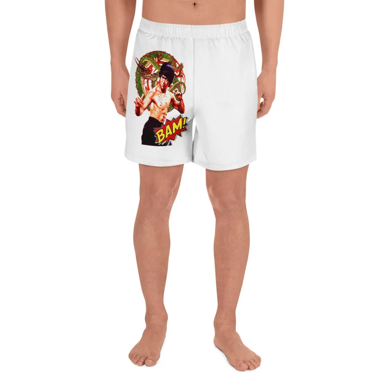 Lange Allover-Sport-Shorts für Herren Bruce Lee