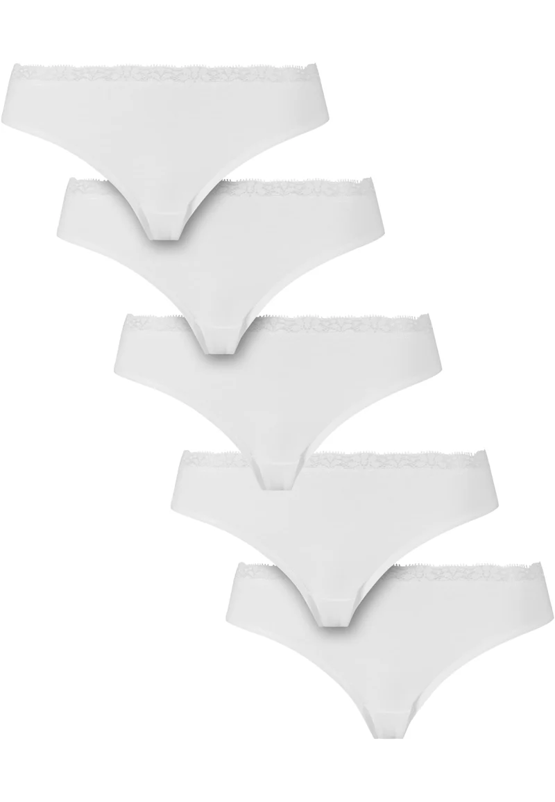 UC Basic Cotton Brazilian Lace 5-Pack