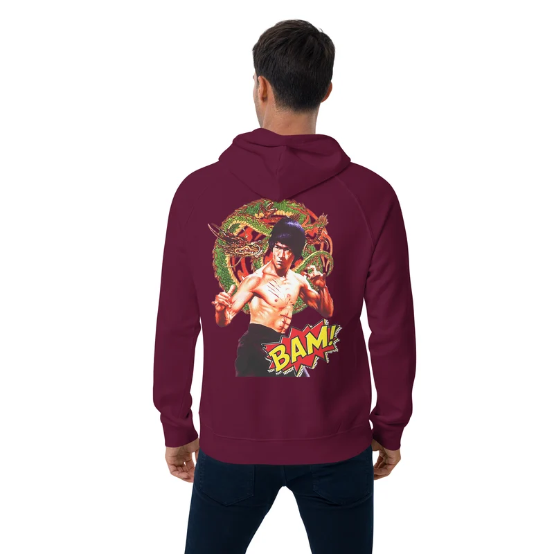 Unisex Bio-Raglan-Hoodie Bruce Lee