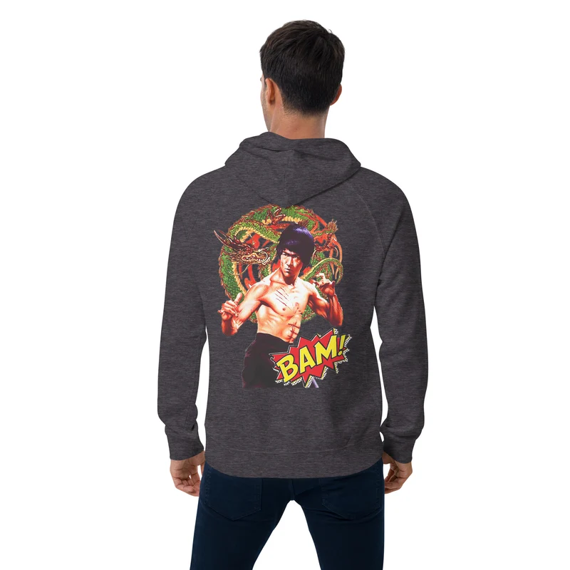Unisex Bio-Raglan-Hoodie Bruce Lee