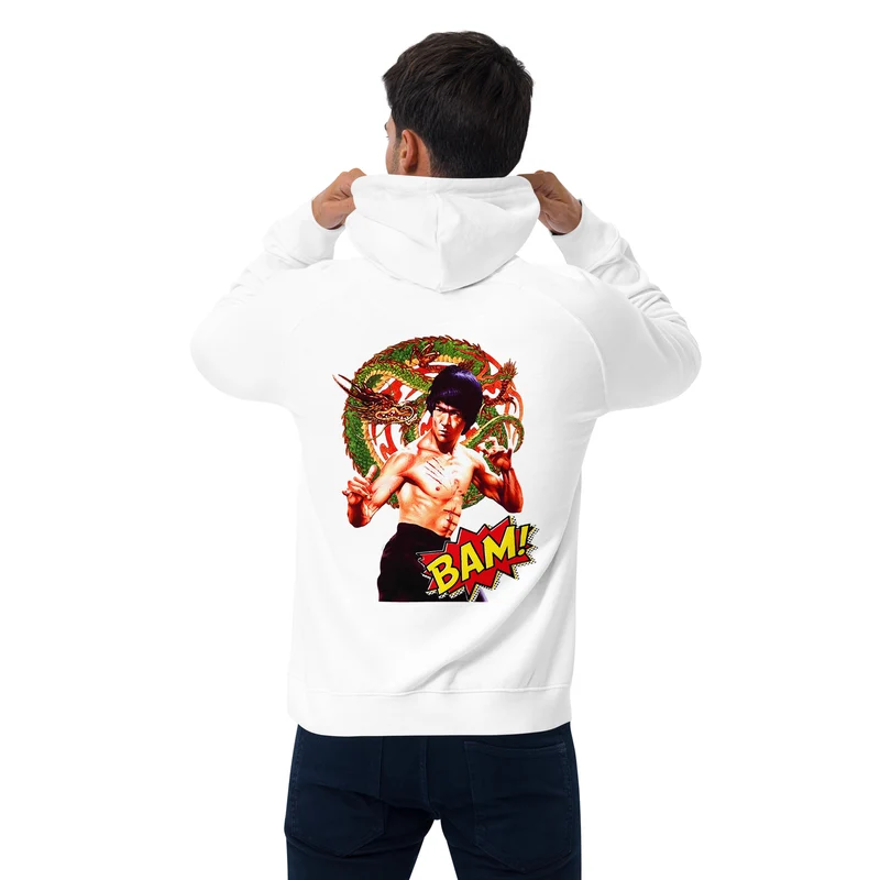Unisex Bio-Raglan-Hoodie Bruce Lee