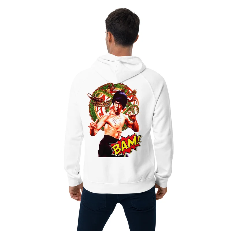 Unisex Bio-Raglan-Hoodie Bruce Lee