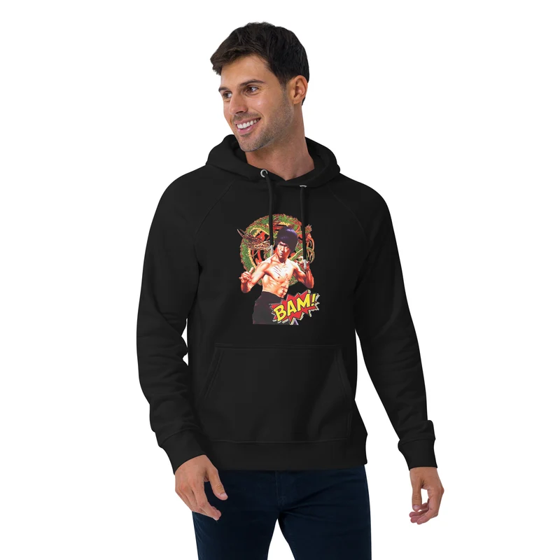 Unisex Bio-Raglan-Hoodie Bruce Lee
