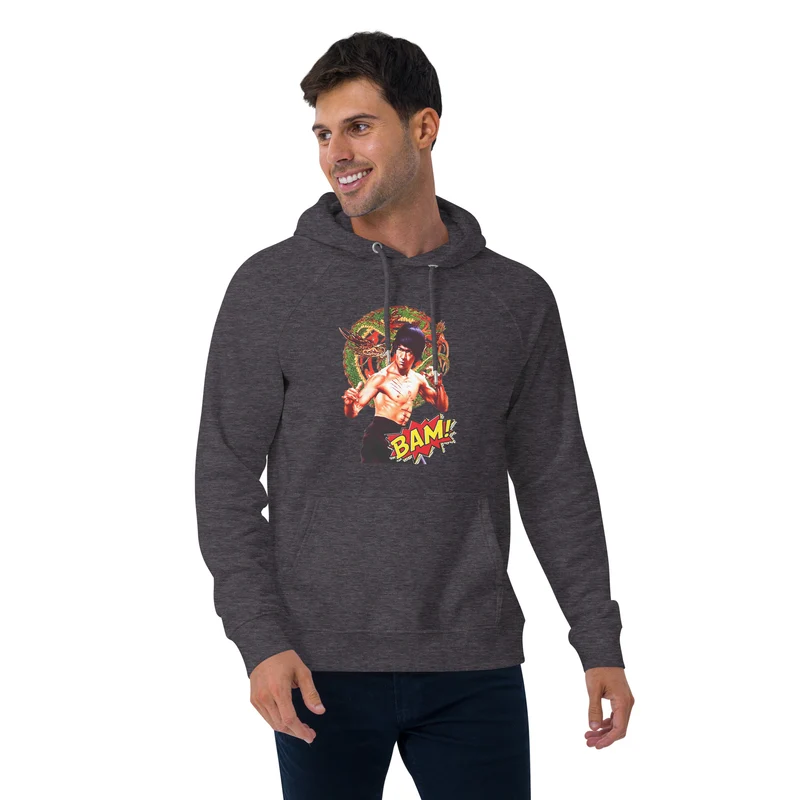 Unisex Bio-Raglan-Hoodie Bruce Lee