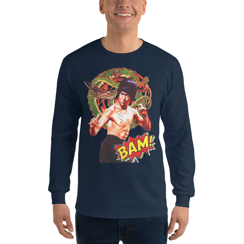 Herren-Langarmshirt Bruce Lee