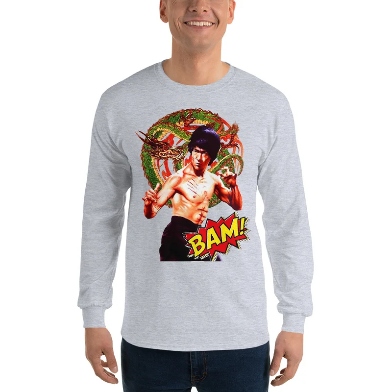 Herren-Langarmshirt Bruce Lee