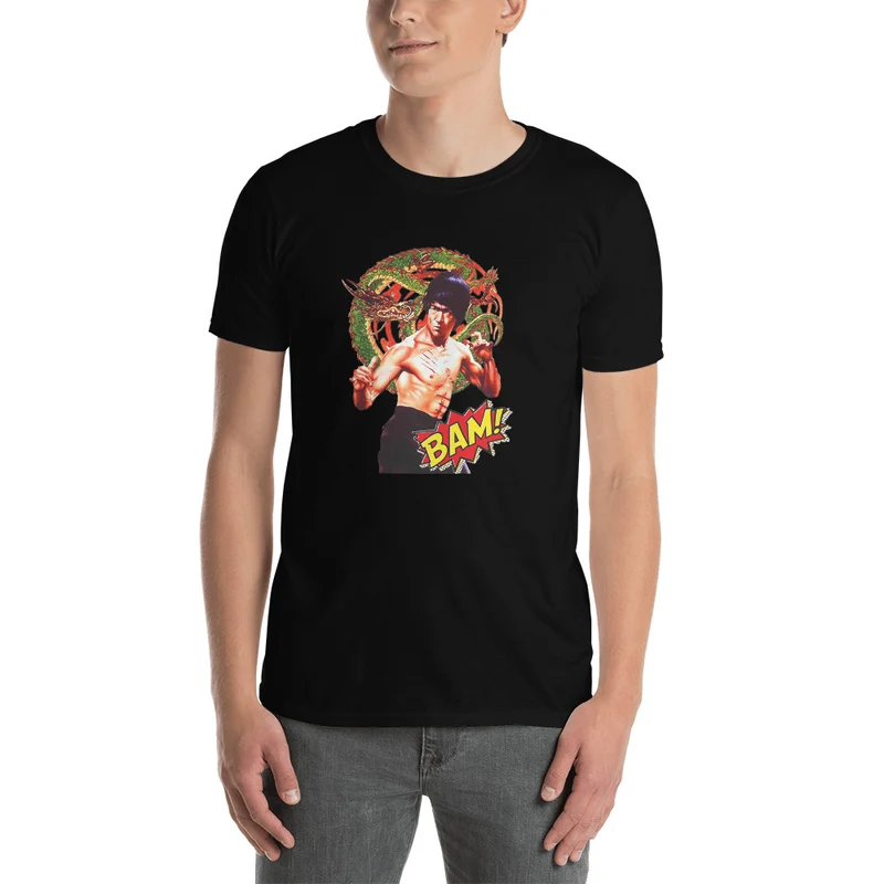 Kurzärmeliges Unisex-T-Shirt Bruce Lee