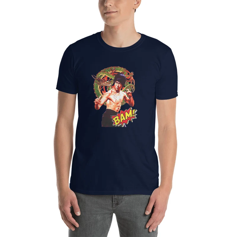 Kurzärmeliges Unisex-T-Shirt Bruce Lee