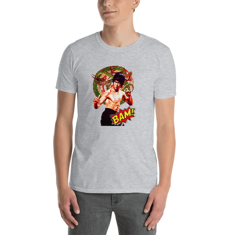 Kurzärmeliges Unisex-T-Shirt Bruce Lee