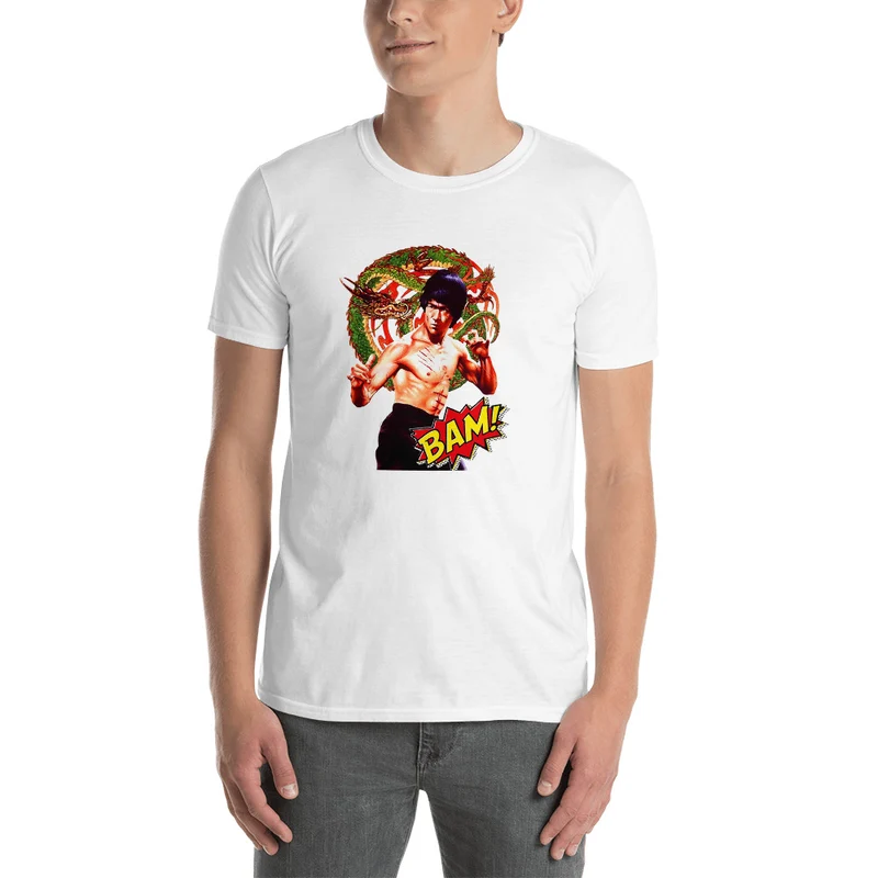 Kurzärmeliges Unisex-T-Shirt Bruce Lee