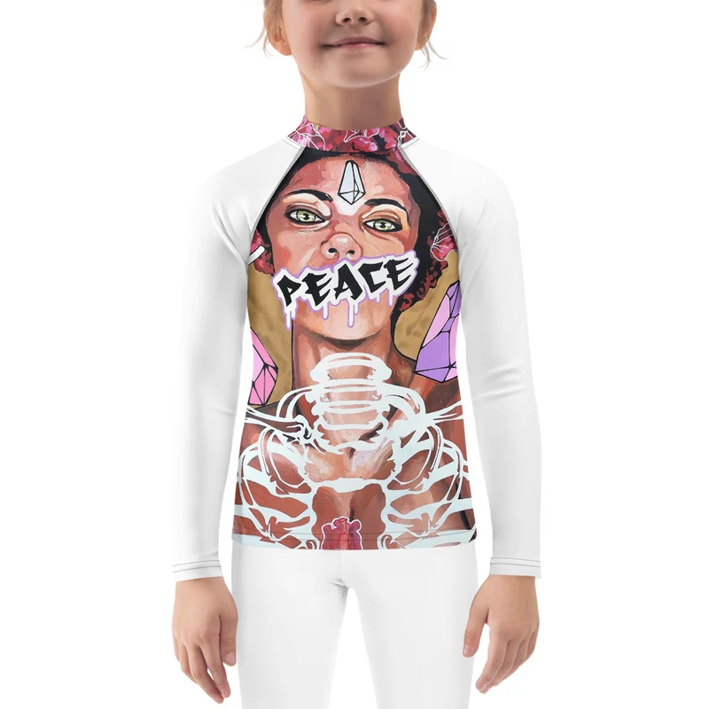 Kinder-Rash-Guard PEACE