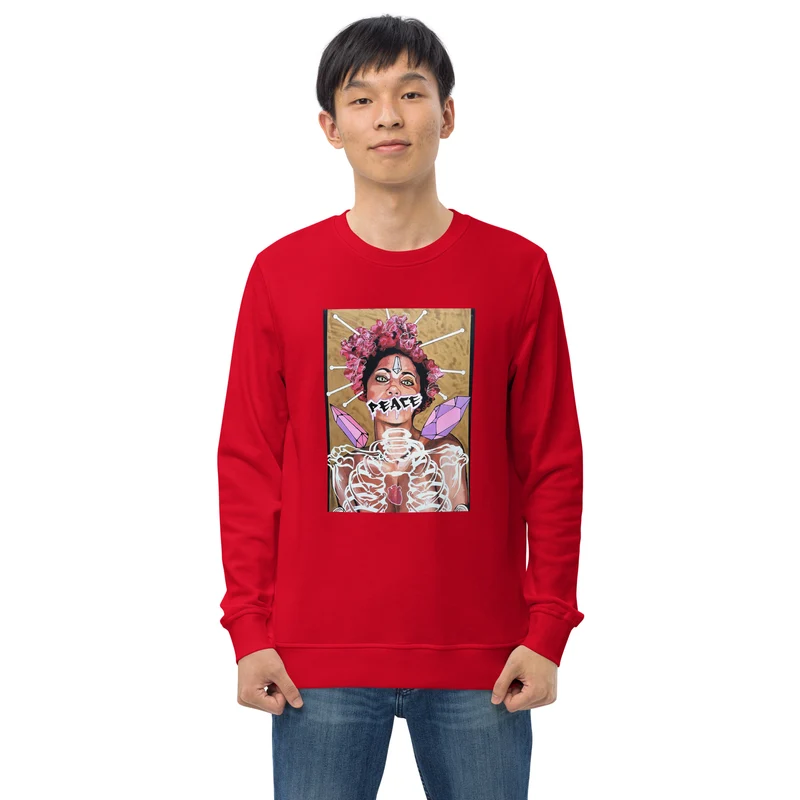 Unisex Bio-Pullover Peace