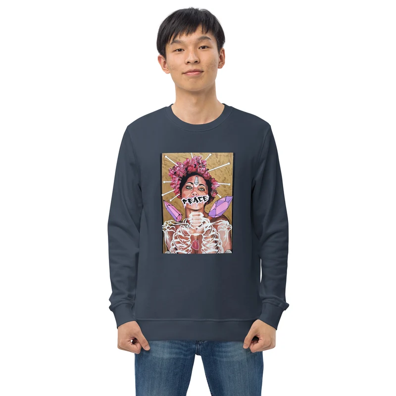 Unisex Bio-Pullover Peace