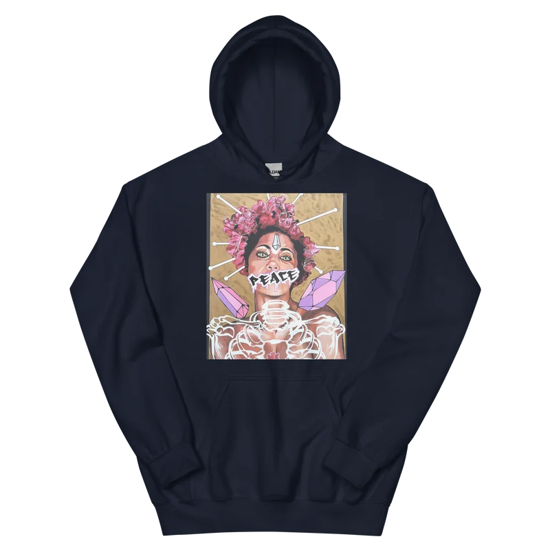 Unisex-Kapuzenpullover Frau Peace