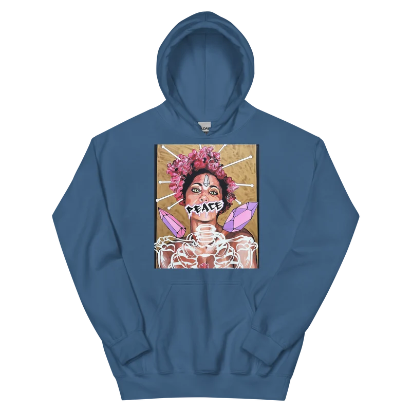 Unisex-Kapuzenpullover Frau Peace