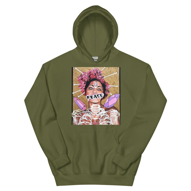 Unisex-Kapuzenpullover Frau Peace