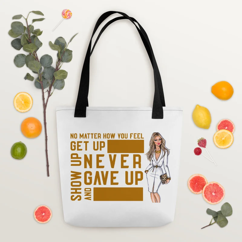 Stoffbeutel Never Gave Up