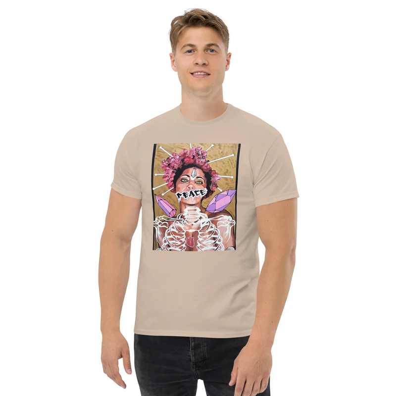 Robustes Stoff-T-Shirt für Herren Peace