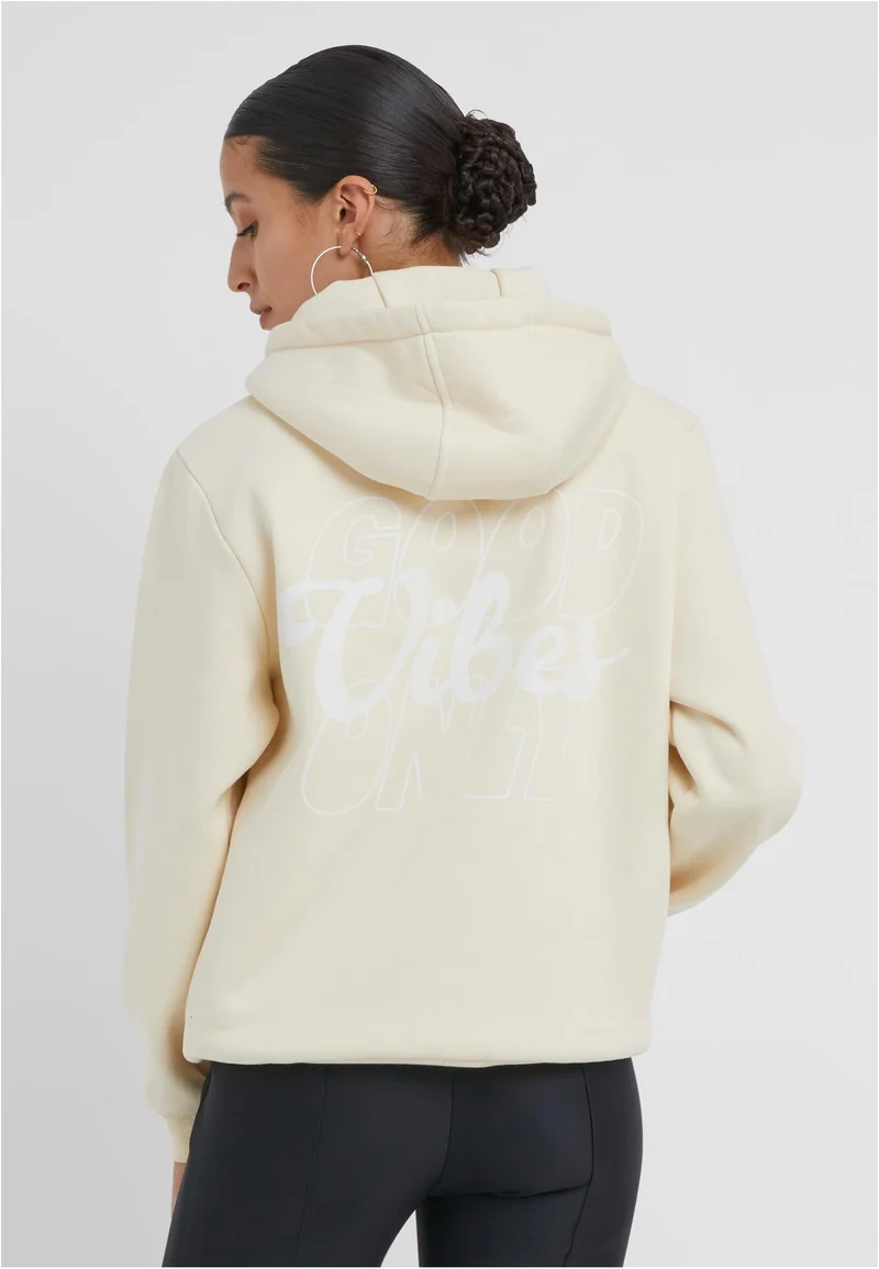 MT Good Vibes Puff Print Ladies Fluffy Hoody