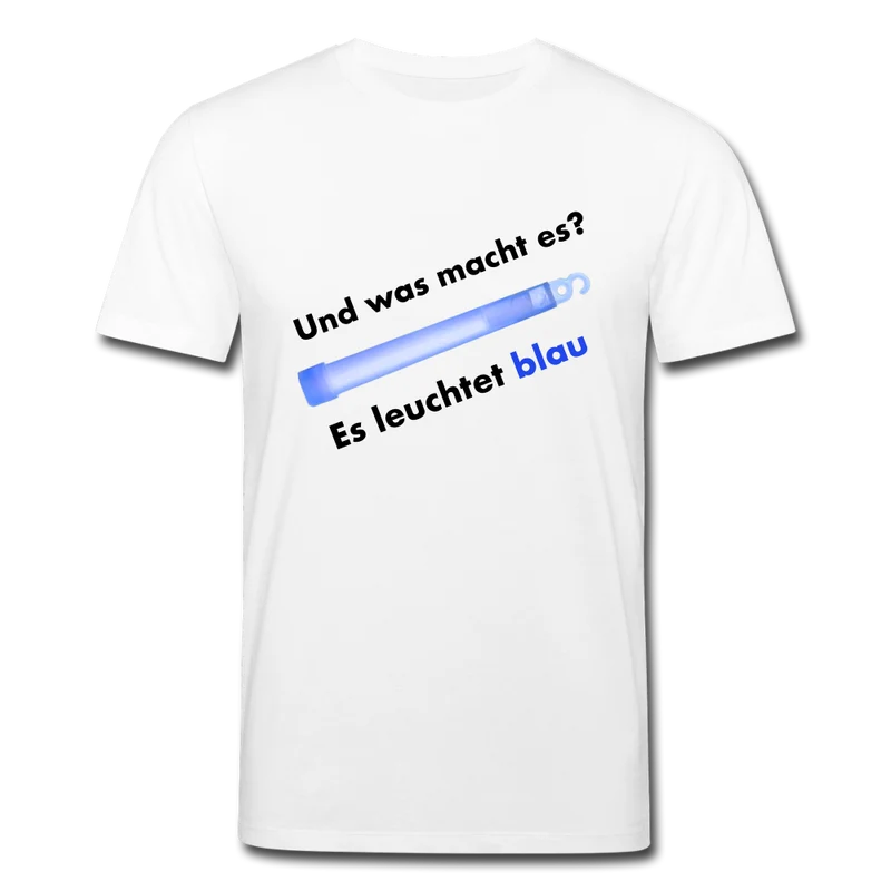Männer Bio-T-Shirt von Stanley & Stella Es leuchtet blau