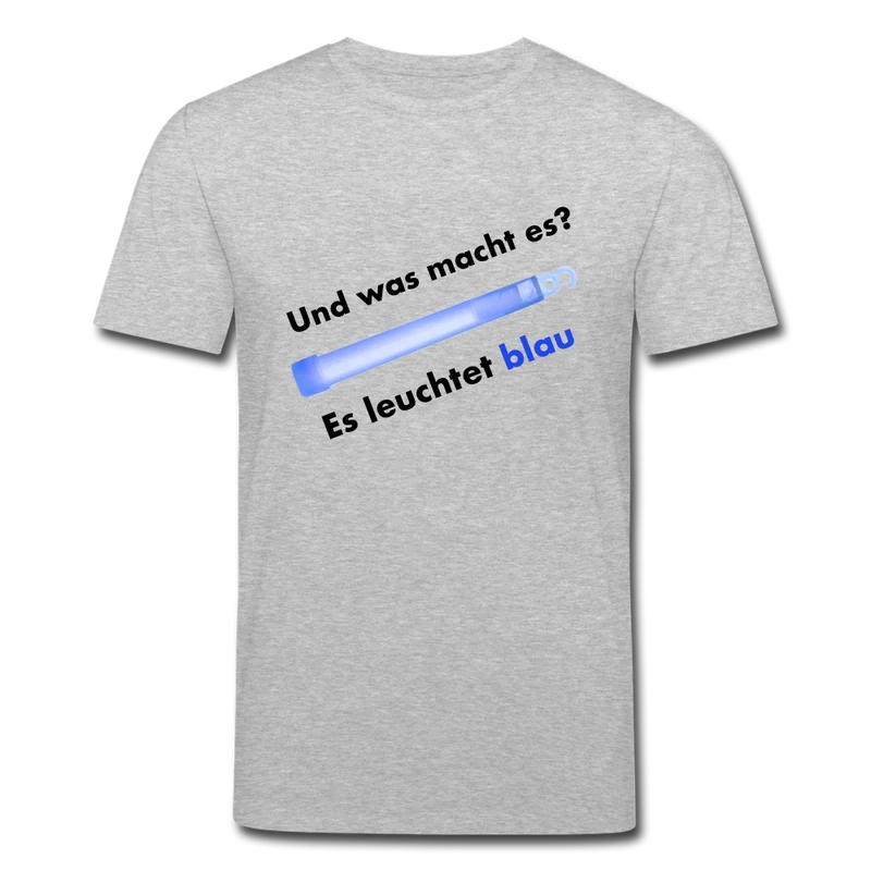Männer Bio-T-Shirt von Stanley & Stella Es leuchtet blau