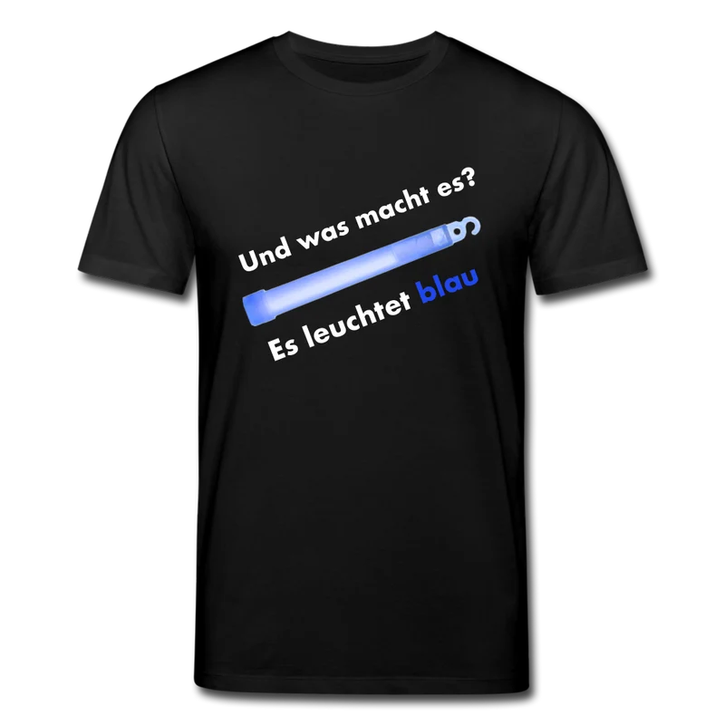 Männer Bio-T-Shirt von Stanley & Stella Es leuchtet blau