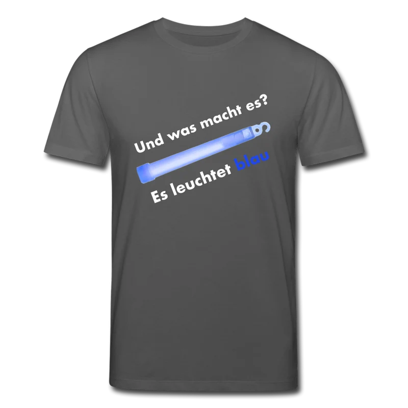 Männer Bio-T-Shirt von Stanley & Stella Es leuchtet blau