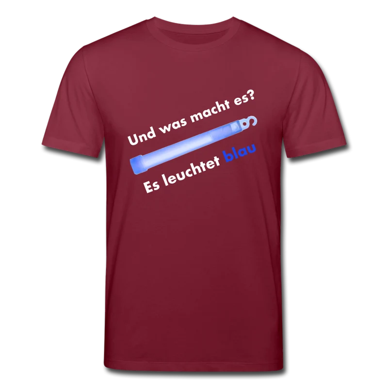 Männer Bio-T-Shirt von Stanley & Stella Es leuchtet blau