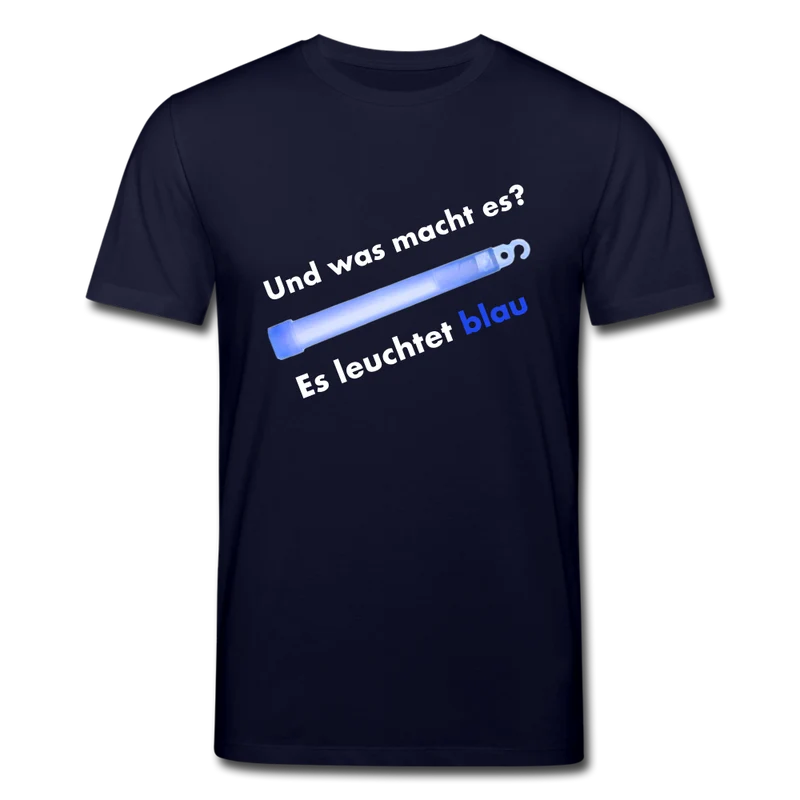 Männer Bio-T-Shirt von Stanley & Stella Es leuchtet blau