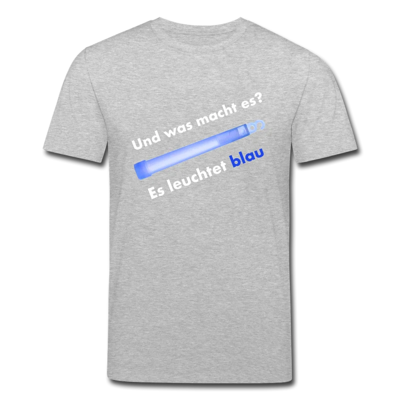 Männer Bio-T-Shirt von Stanley & Stella Es leuchtet blau