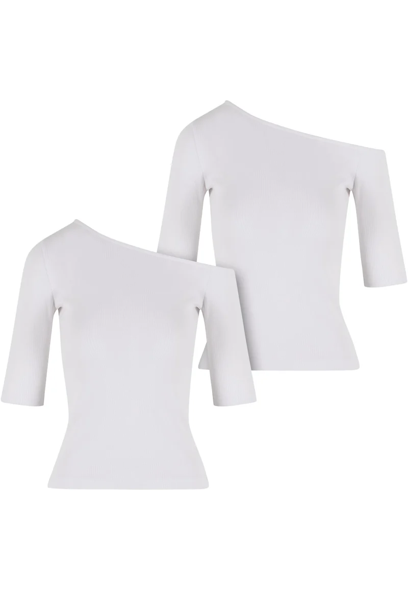 UC Organic Asymmetric Rib Tee 2-Pack