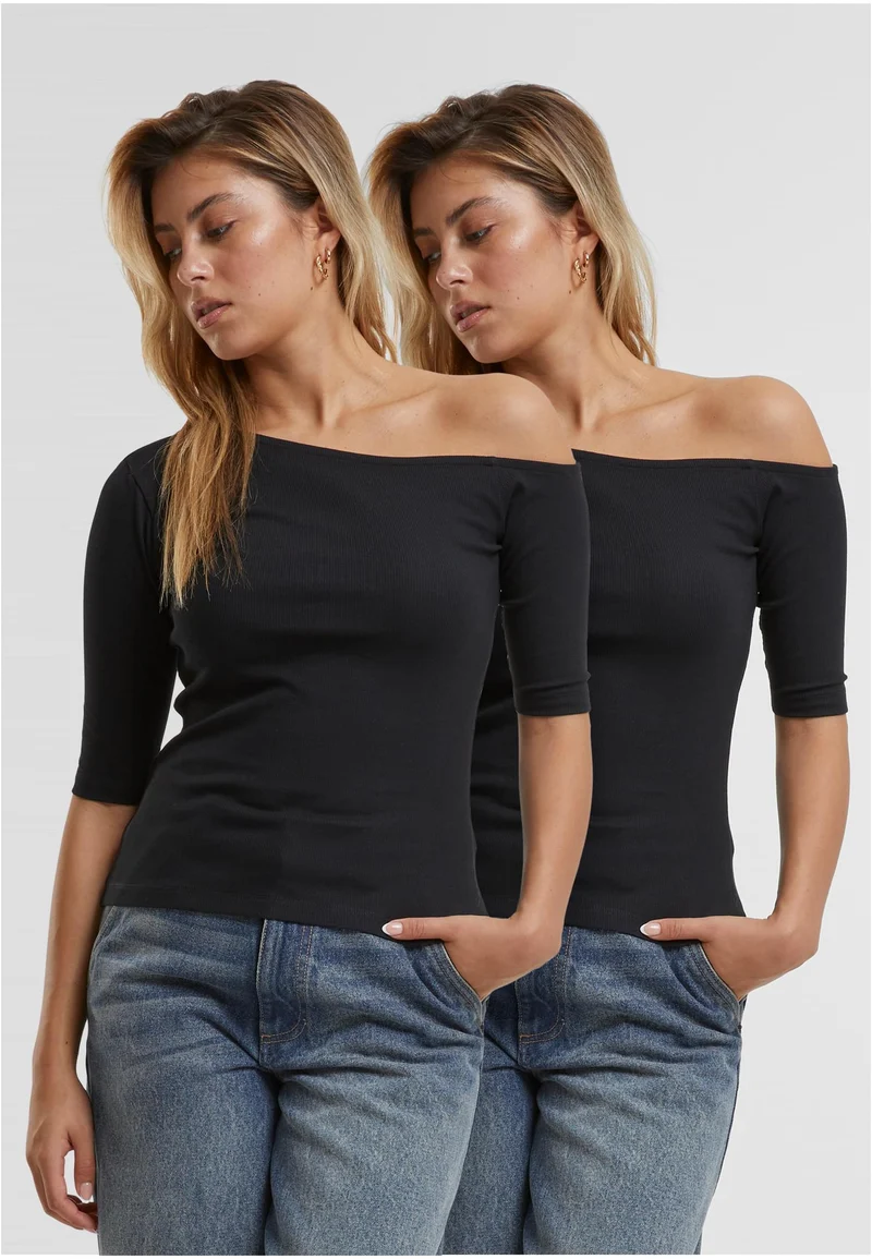 UC Organic Asymmetric Rib Tee 2-Pack