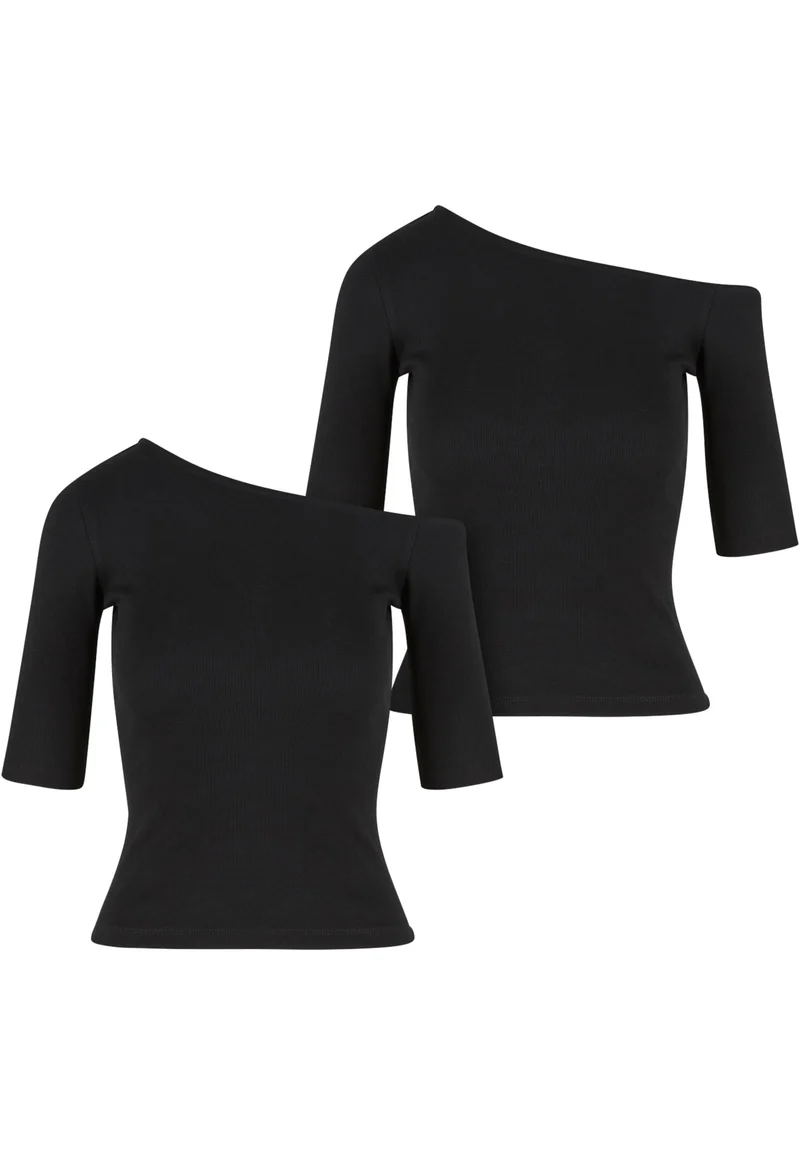UC Organic Asymmetric Rib Tee 2-Pack