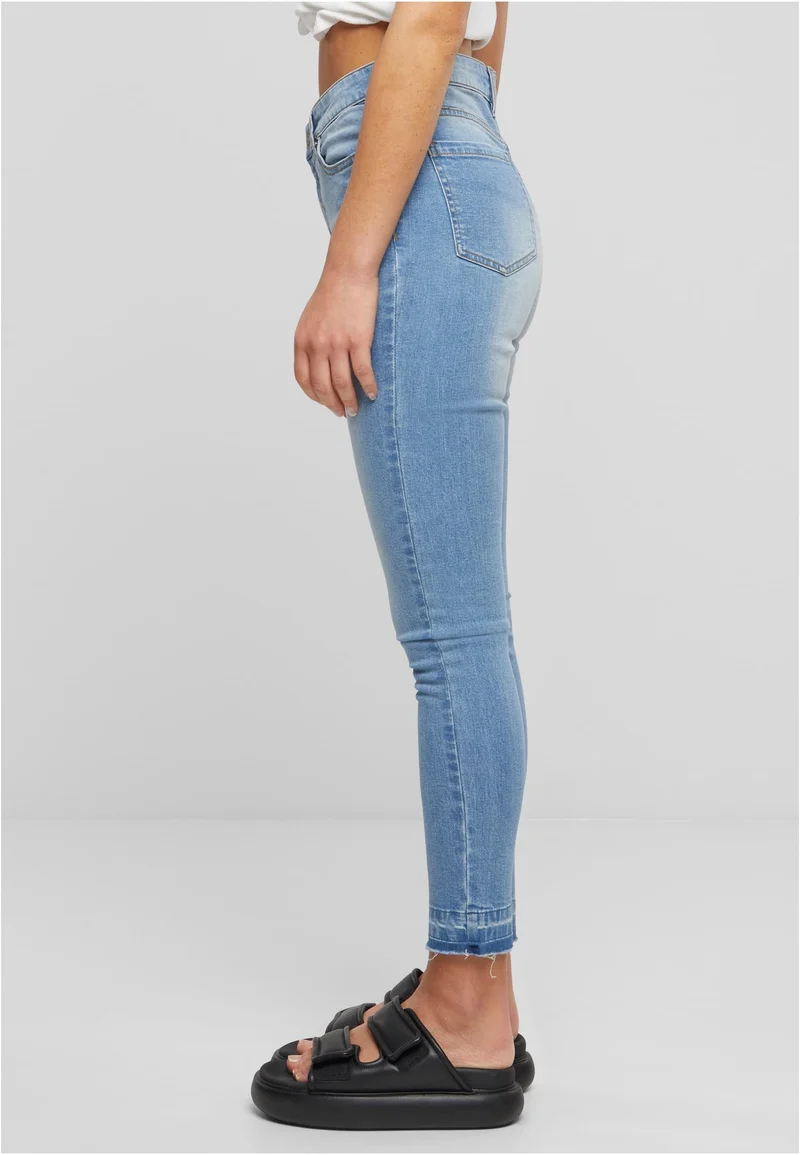 UC Ladies Skinny High Waist Open Hem Jeans