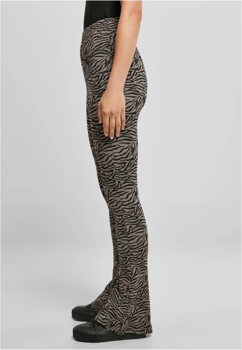 UC High Waist Zebra Boot Cut Tights