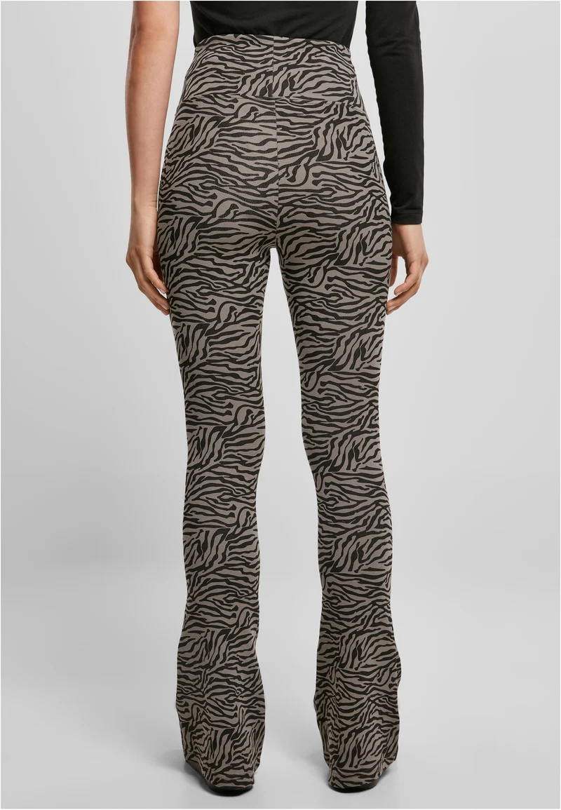 UC High Waist Zebra Boot Cut Tights