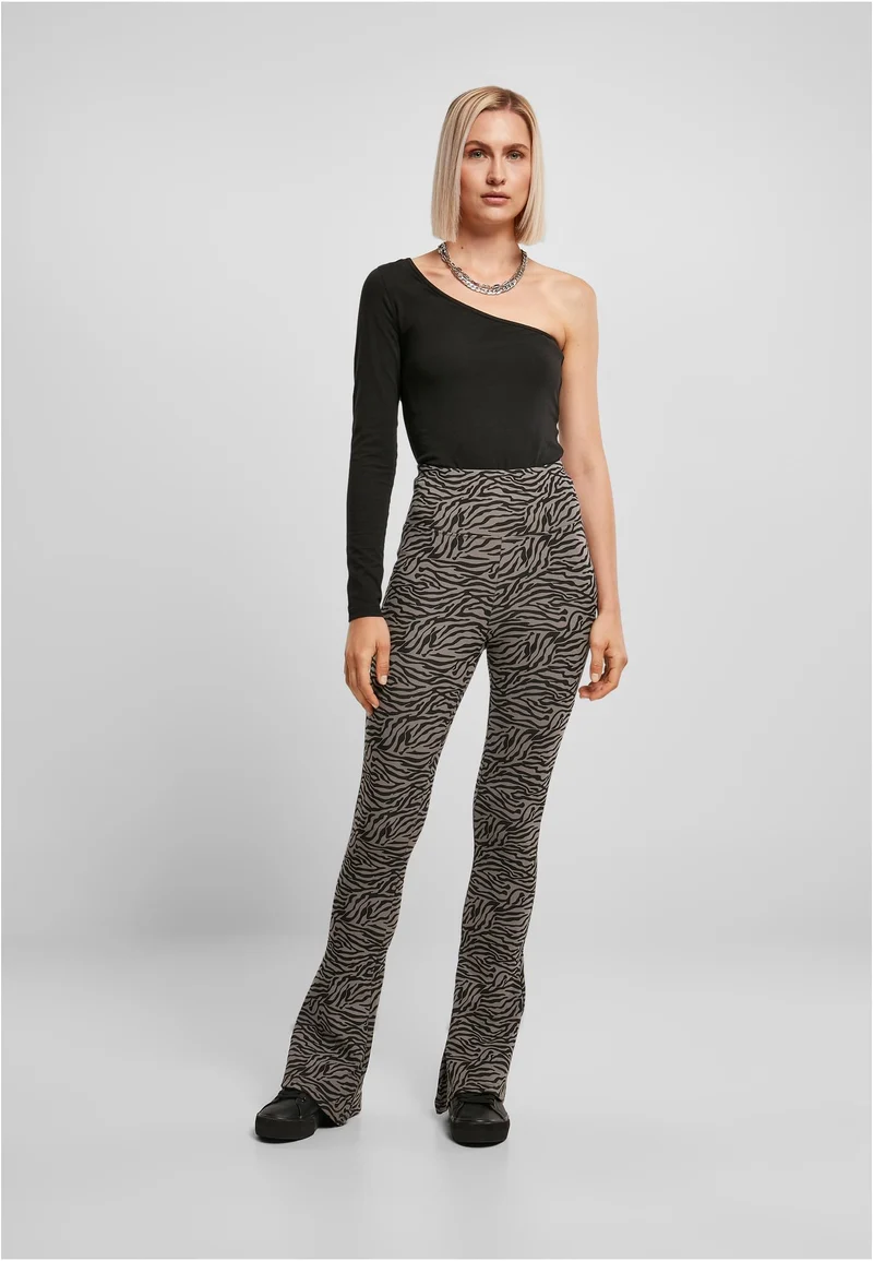 UC High Waist Zebra Boot Cut Tights