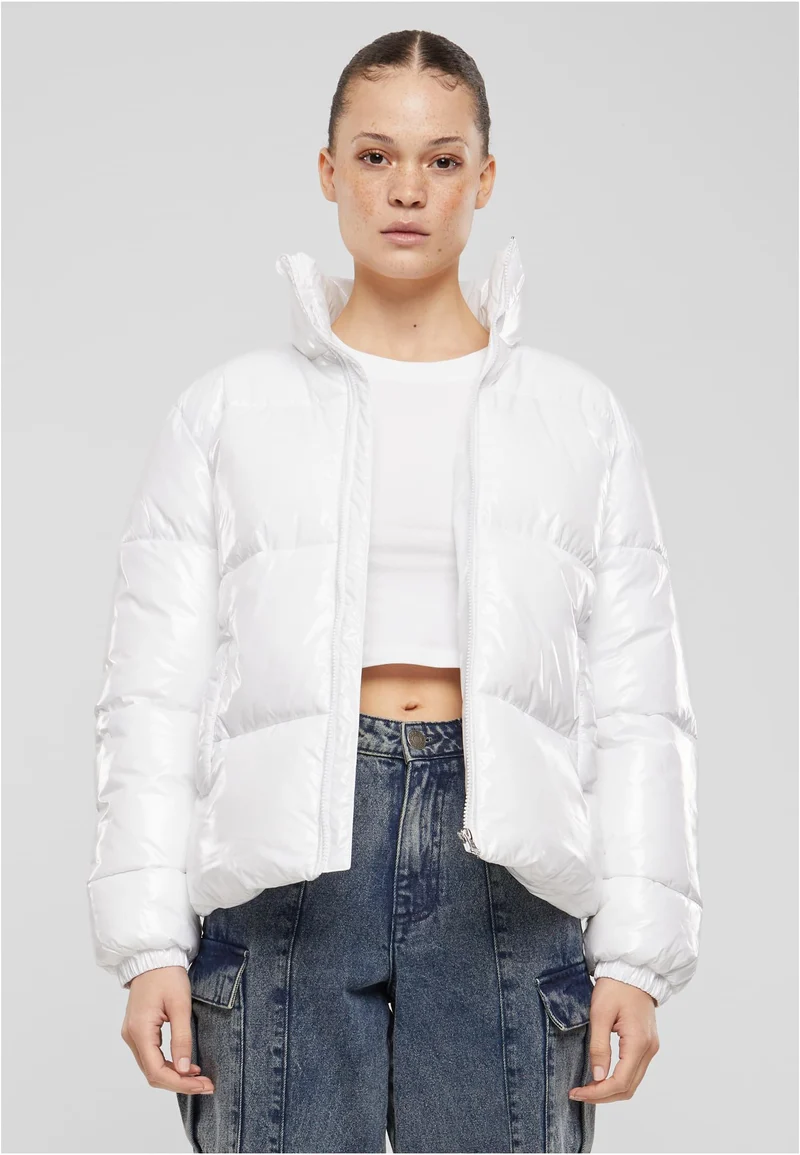 UC Recycled Short Shiny Puffer Jacket
