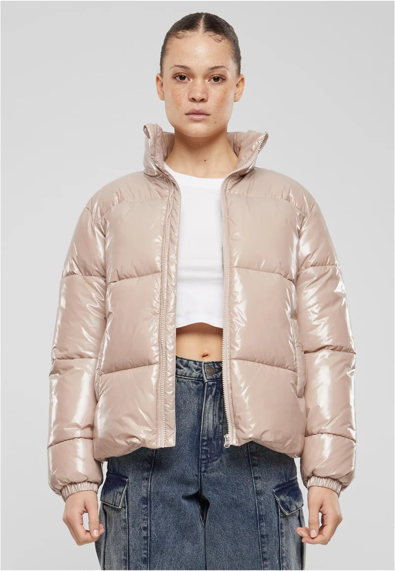 UC Recycled Short Shiny Puffer Jacket